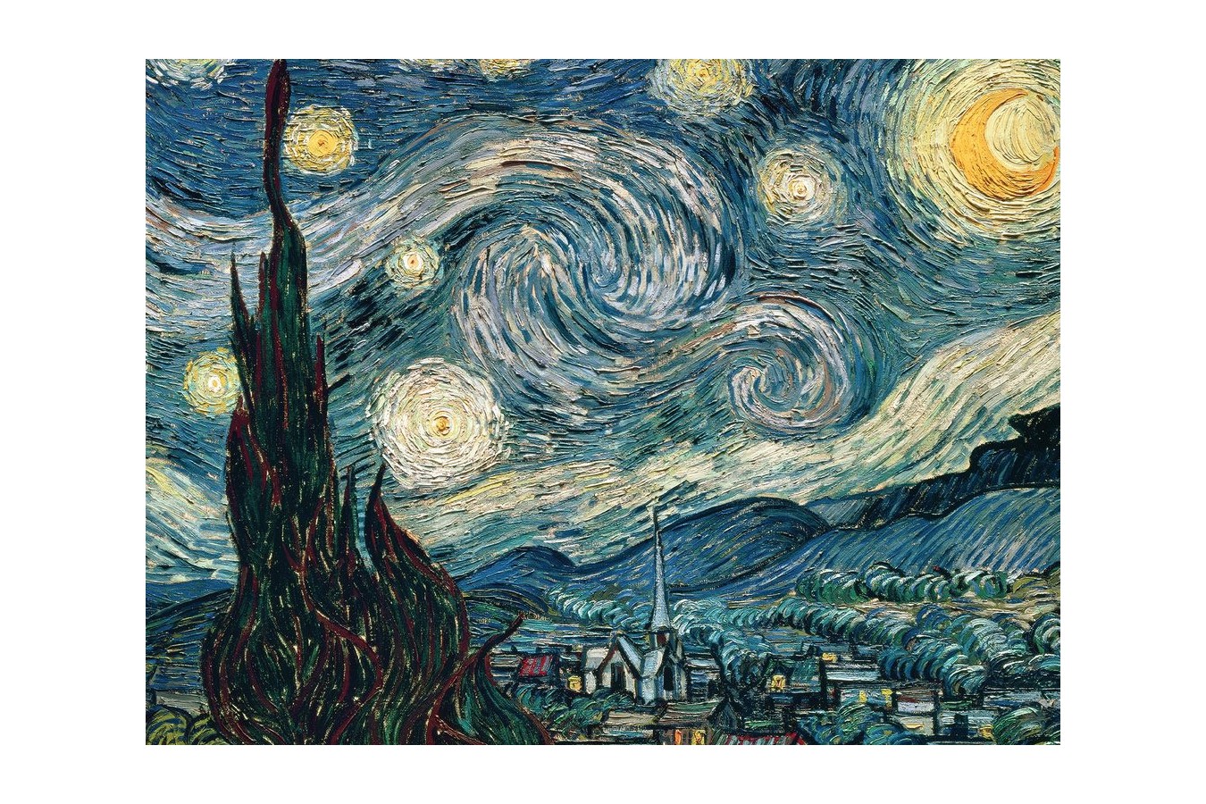 Puzzle Ravensburger - Vincent Van Gogh: Starry Night, 1500 piese (16207)