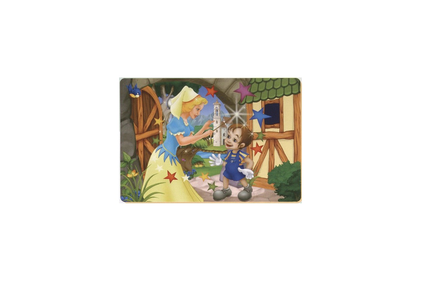 Puzzle de colorat D-Toys - Pinocchio and the fairy, 24 piese (Dtoys-61454-BA-02)