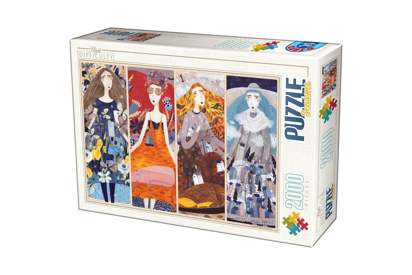 Puzzle D-Toys - Andrea Kurti: Seasons, 2.000 piese (Dtoys-73860-KA02-(75819))