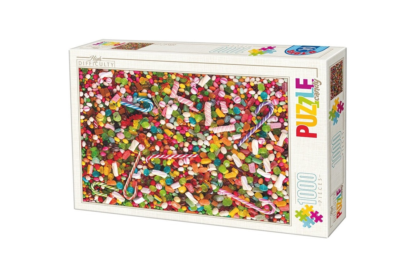 Puzzle D-Toys - Candies, 1.000 piese dificile (Dtoys-71958-HD02-(74607))