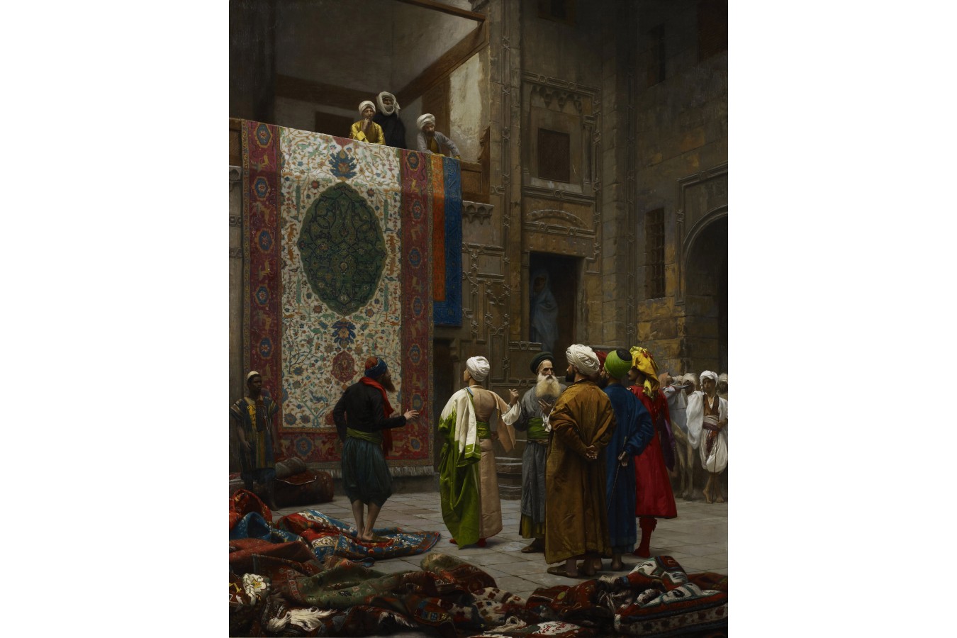 Puzzle D-Toys - Jean-Leon Gerome: Carpet Merchant in Cairo, 1887, 1.000 piese (Dtoys-72726-GE03-(72726))