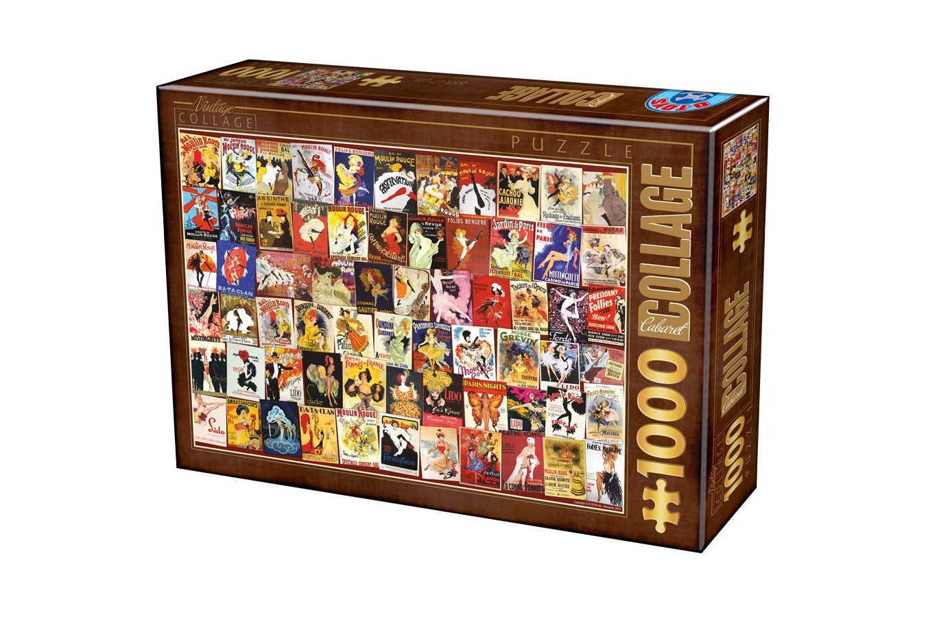 Puzzle D-Toys - Vintage Collage - Cabaret, 1.000 piese (Dtoys-74362-VC06-(75291))