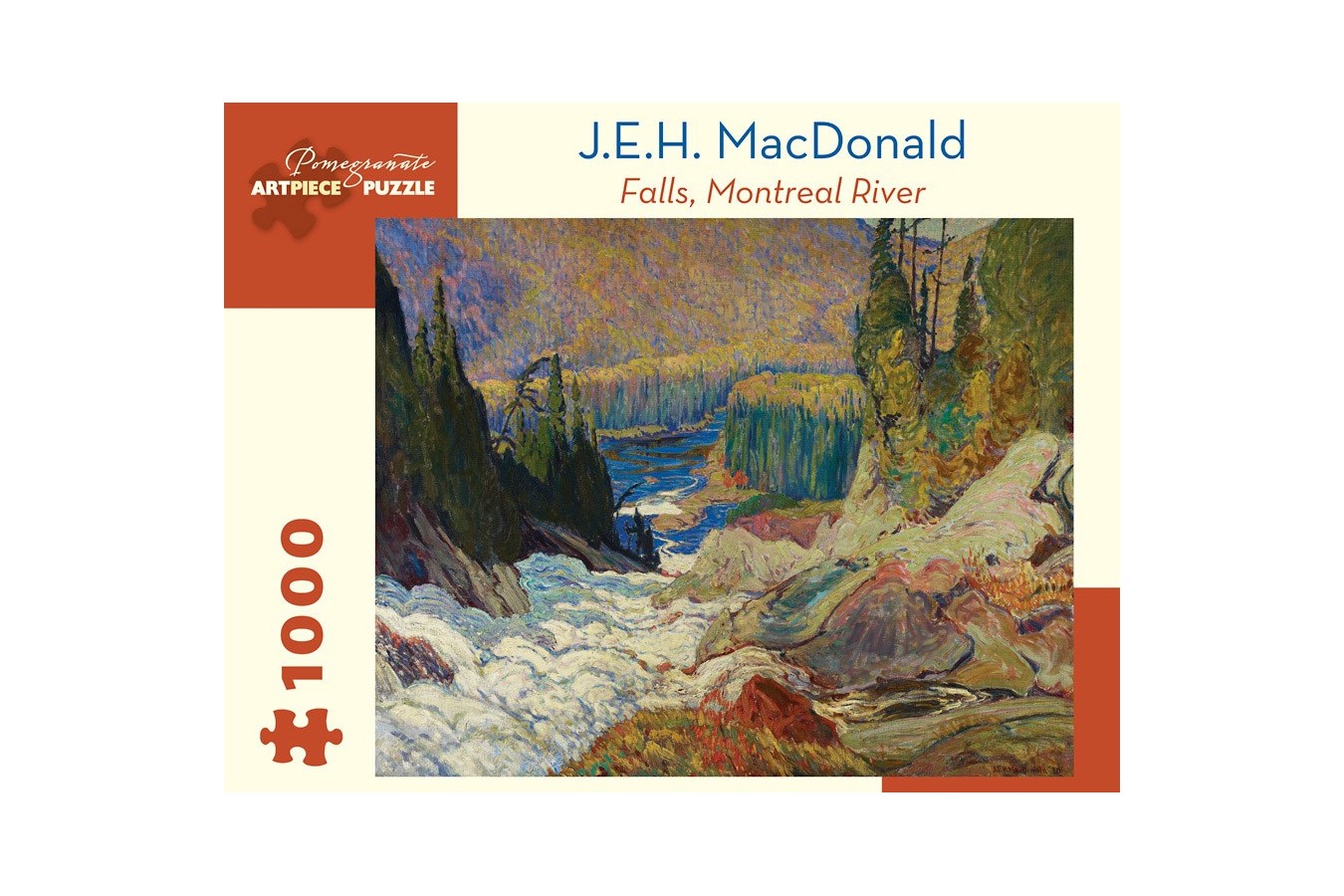 Puzzle Pomegranate - J.E.H. MacDonald: Falls, Montreal River, 1920, 1.000 piese (AA1012)