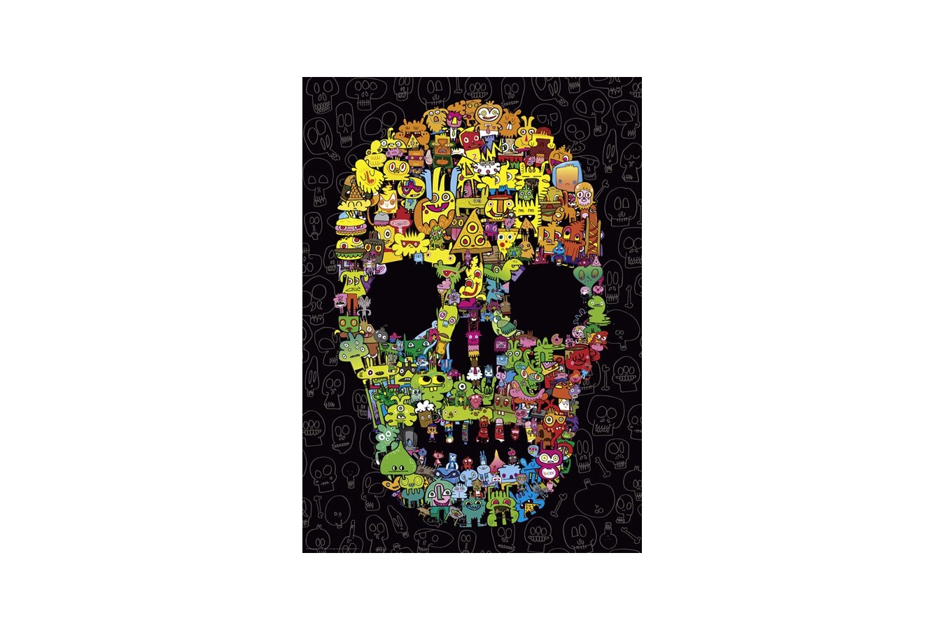 Puzzle Heye - Jon Burgerman: Doodle Skull, 1.000 piese (29850)