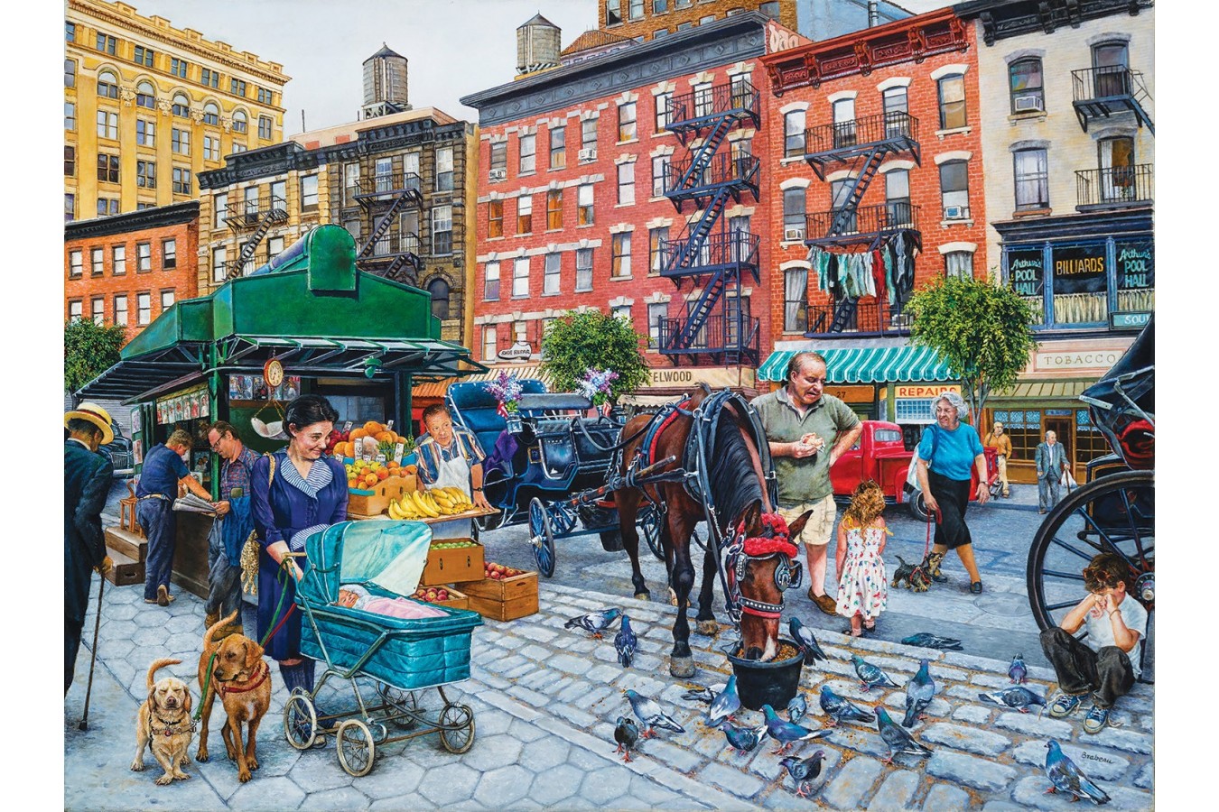 Puzzle SunsOut - Susan Brabeau: The Streets of New York, 1.000 piese (Sunsout-44235)