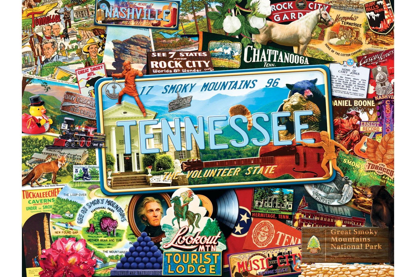 Puzzle SunsOut - Kate Ward Thacker: Tennesse, 1.000 piese (Sunsout-70046)