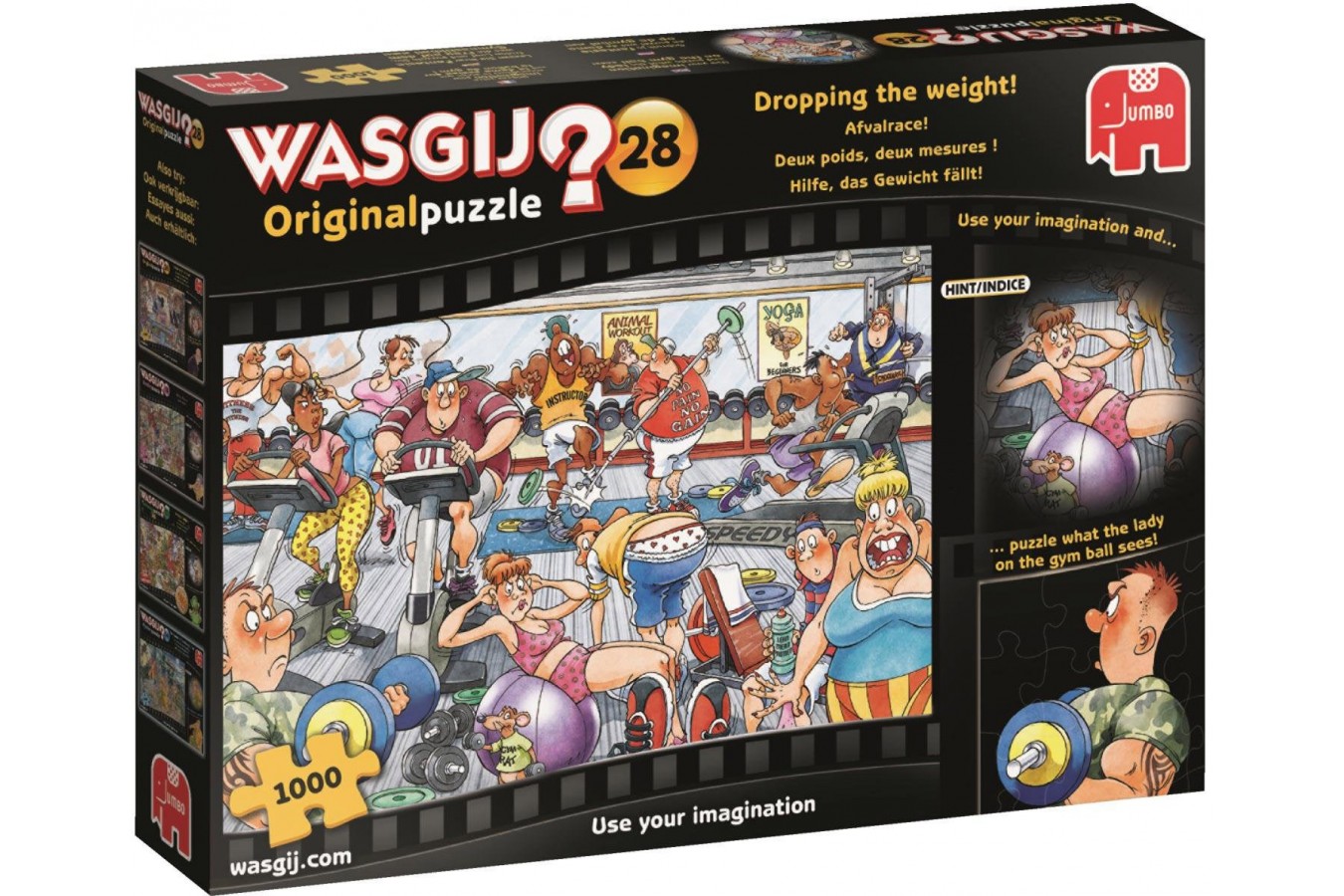 Puzzle Jumbo - Wasgij Original 28 - Dropping The Weight, 1.000 piese (19156)