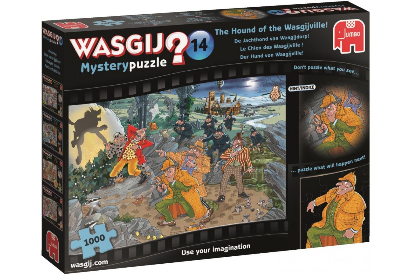 Puzzle Jumbo - Wasgij Mystery 14 - The Hound of the Wasgijville!, 1.000 piese (19158)