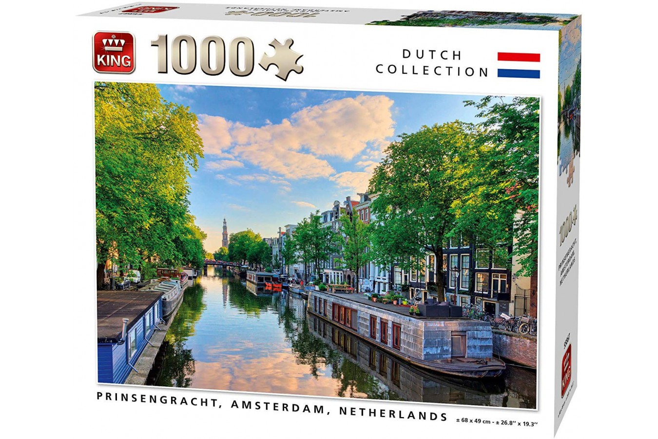 Puzzle King - Prinsengracht Canal Amsterdam, 1.000 piese (55867)