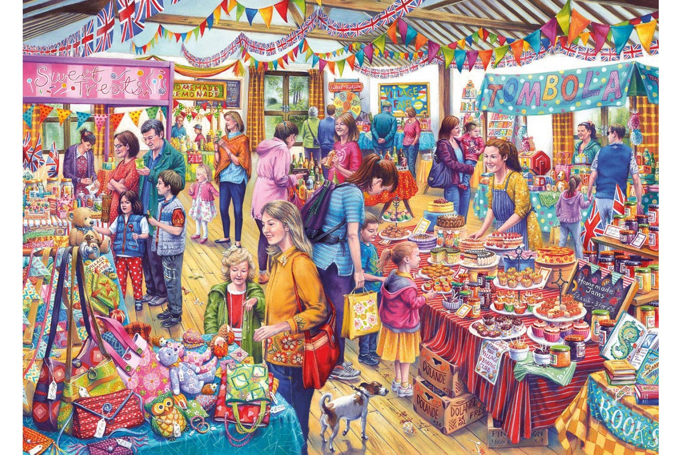 Puzzle Gibsons - Tony Ryan: Village Tombola, 1.000 piese (G6254)