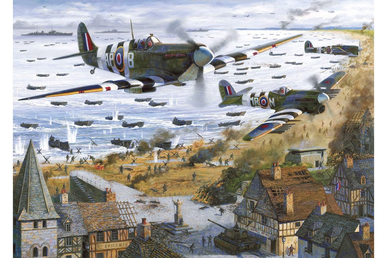 Puzzle Gibsons - D-Day Landings, 1.000 piese (G7099)