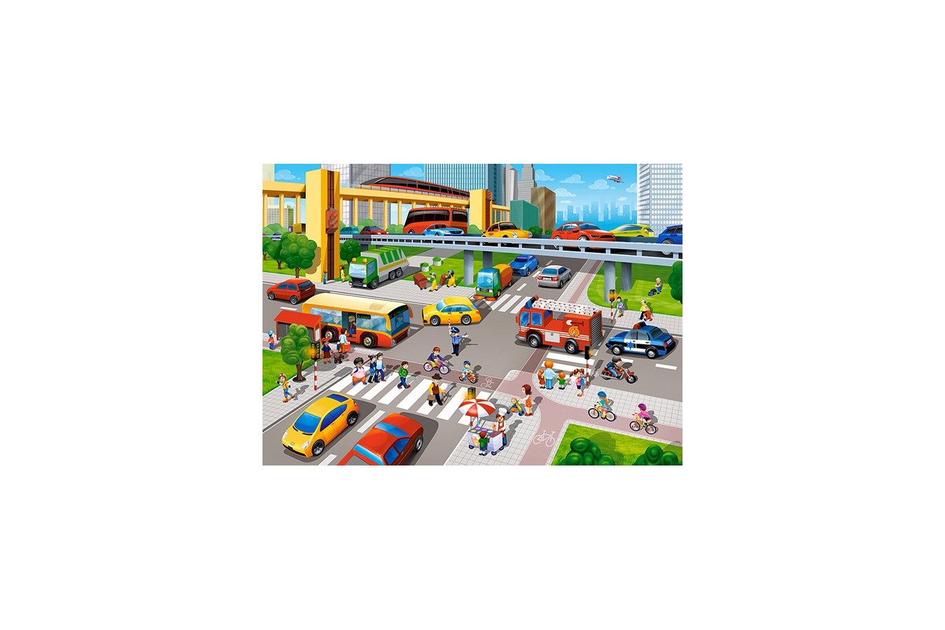 Puzzle Castorland - City Rush, 60 piese (066131)