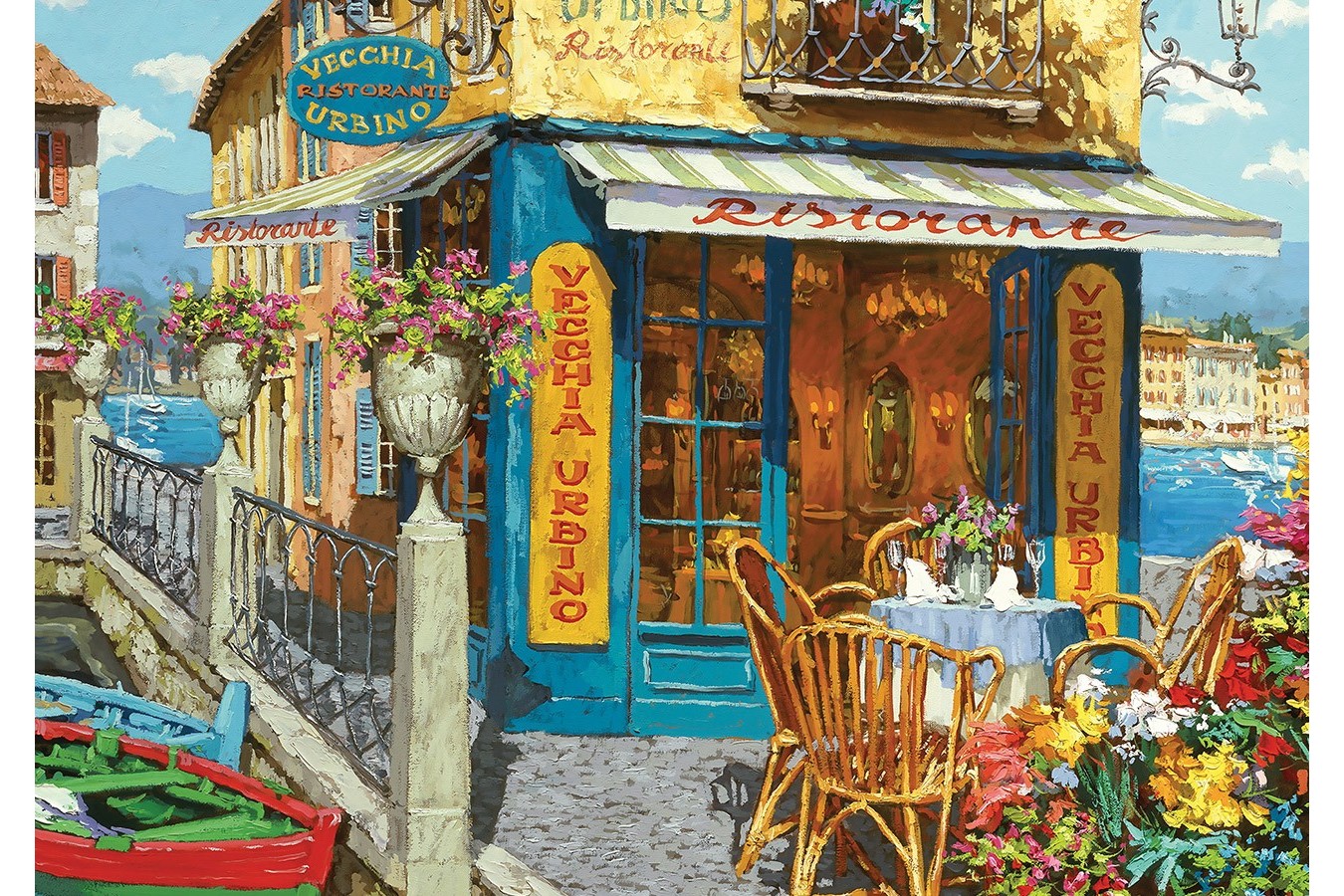 Puzzle KS Games - Ristorante Vecchia Urbino, 1500 piese (22008)