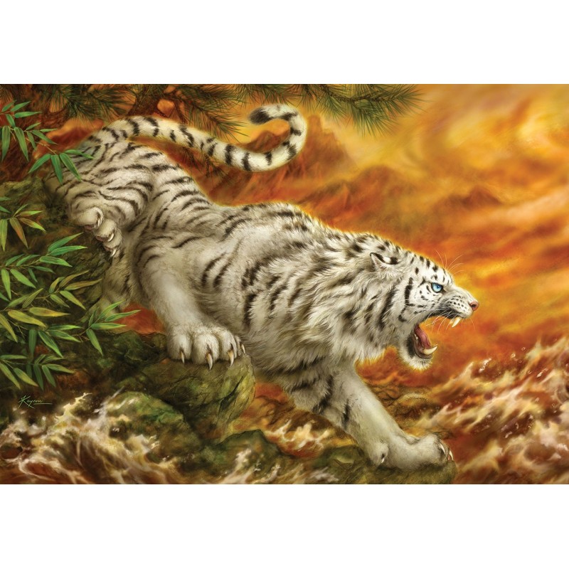 Puzzle KS Games - White Tiger, 1.000 piese (20506)