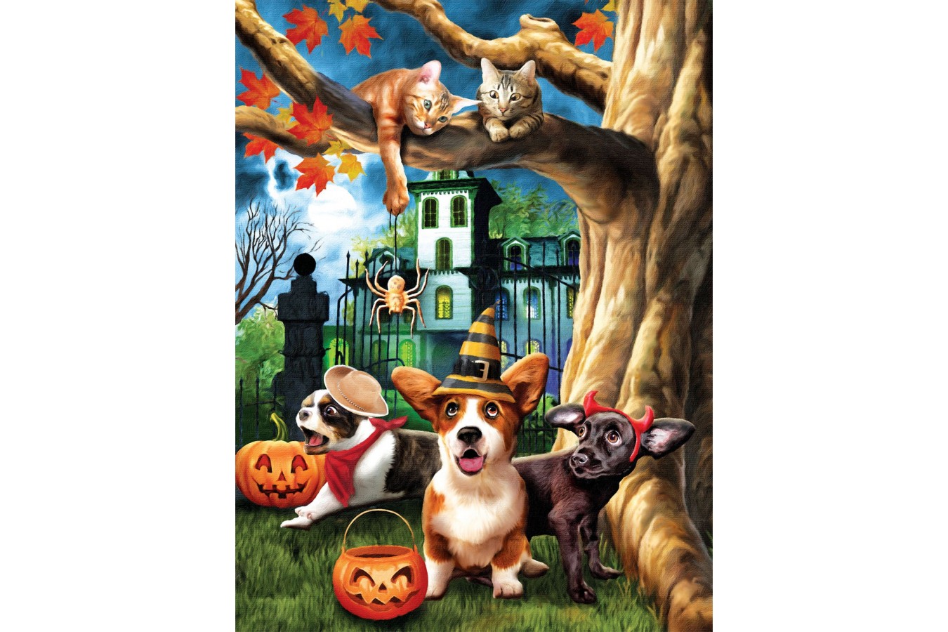 Puzzle SunsOut - Halloween HiJinx, 300 piese XXL (Sunsout-28826)