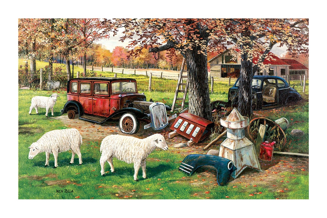 Puzzle SunsOut - Out to Pasture, 300 piese XXL (Sunsout-39471)