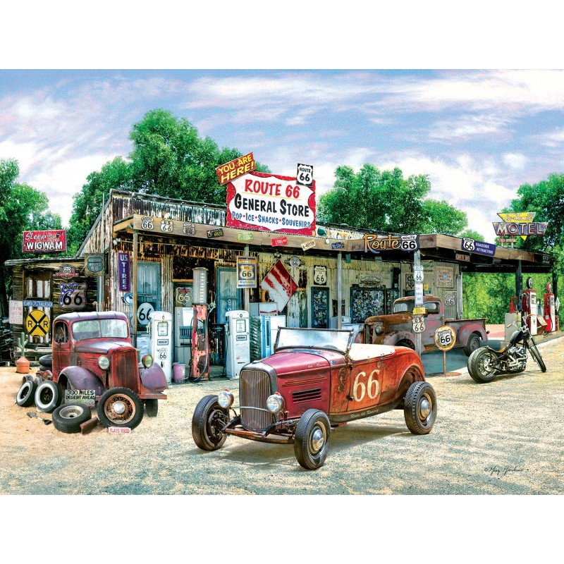 Puzzle SunsOut - Route 66 General Store, 300 piese XXL (Sunsout-37179)