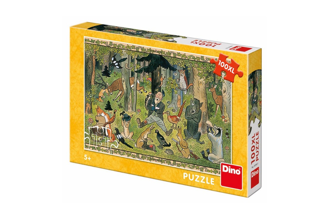 Puzzle Dino - Josef Lada: Fairy Tales, 100 piese XXL (34348)
