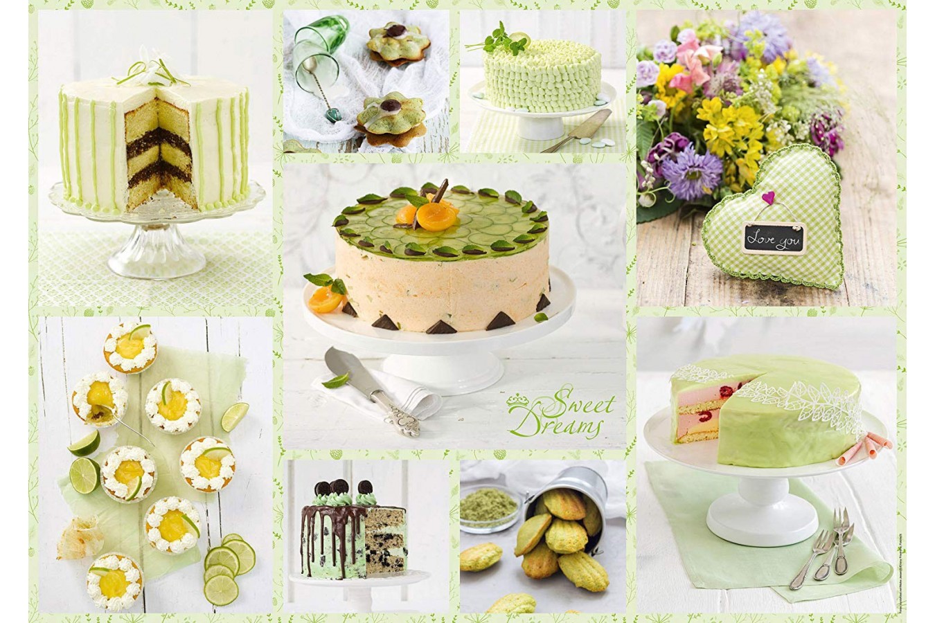 Puzzle Schmidt - Spring Green Cake Buffet, 1.000 piese (59575)