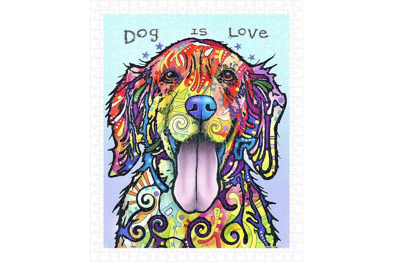 Puzzle din plastic Pintoo - Dean Russo: Dog Is Love, 500 piese (H2039)