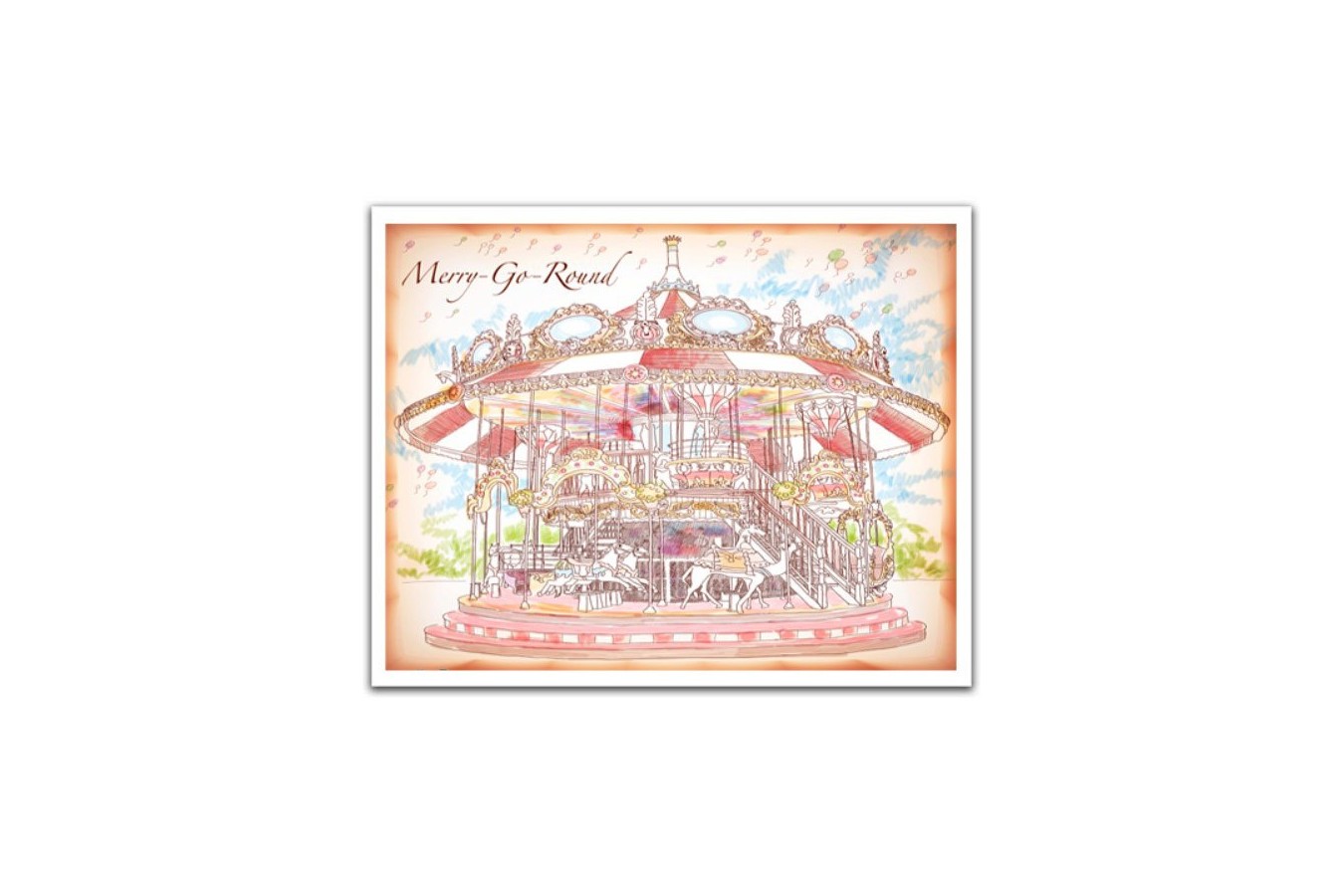 Puzzle din plastic Pintoo - Merry Go Round, 500 piese (H1545)