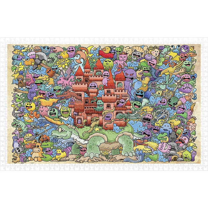 Puzzle din plastic Pintoo - Mystical Castle, 1.000 piese (H1672)