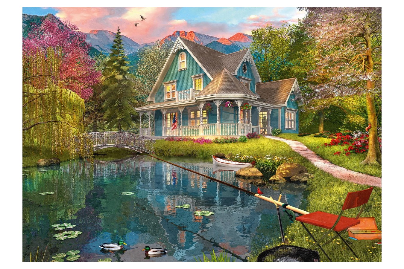 Puzzle Schmidt - Lakeside Retirement Home, 1.000 piese (59619)