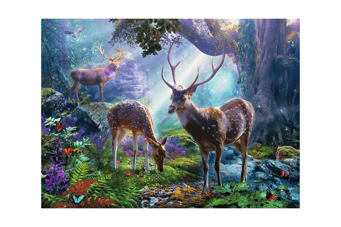 Puzzle Ravensburger - Deer in the Forest, 500 piese (14828)