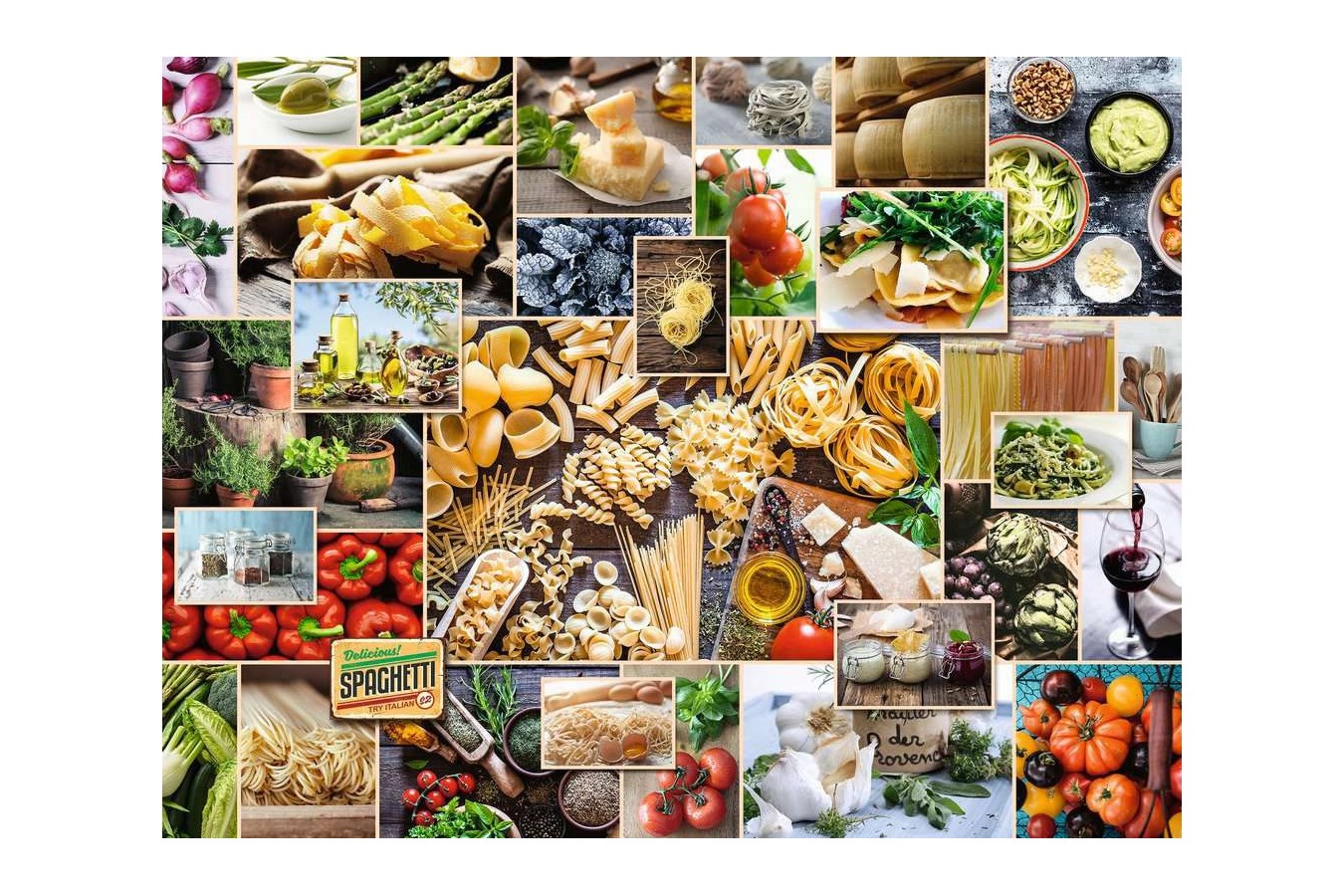 Puzzle Ravensburger - Food Collage, 2.000 piese (15016)