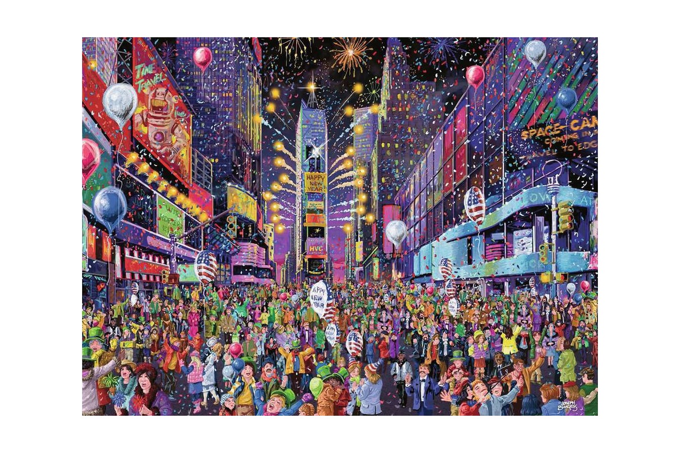 Puzzle Ravensburger - New Years in Times Square, 500 piese (16423)