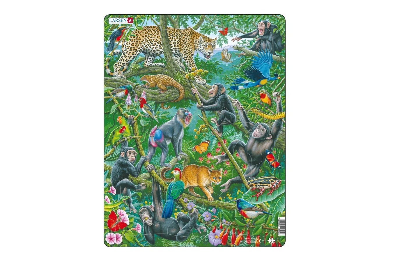 Puzzle Larsen - African Rainforest, 32 piese (FH41)