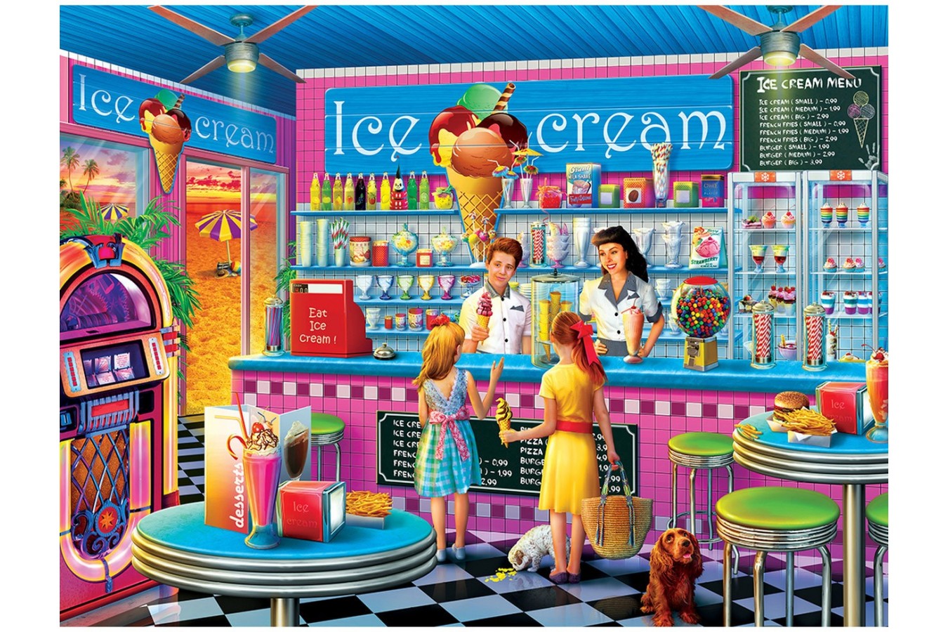 Puzzle Master Pieces - Anna\'s Ice Cream Parlor, 750 piese (Master-Pieces-32011)