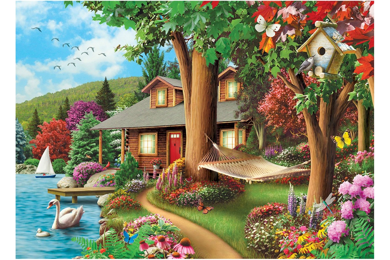 Puzzle Master Pieces - Around the Lake, 1.000 piese (Master-Pieces-71809)