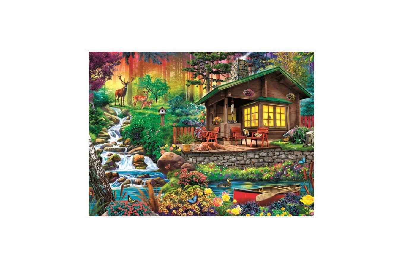Puzzle Trefl - Cottage in the Forest, 3.000 piese (33074)