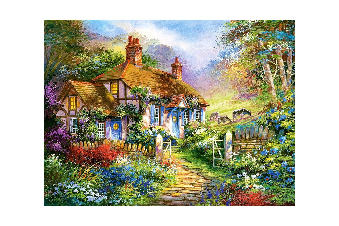 Puzzle Castorland - Forest Cottage, 3000 piese