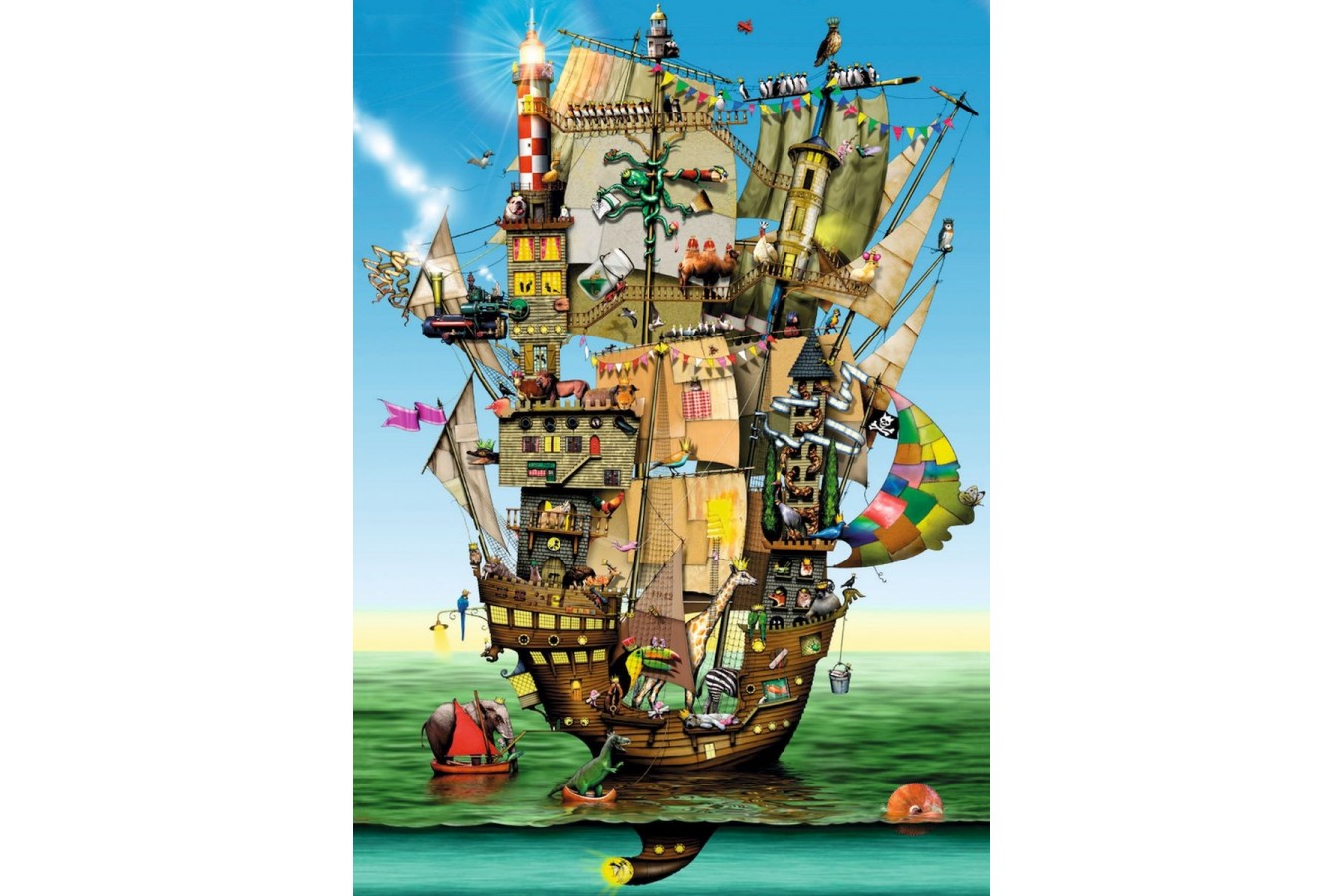 Puzzle Schmidt - Colin Thompson: Arca lui Noe, 1.000 piese (59403)