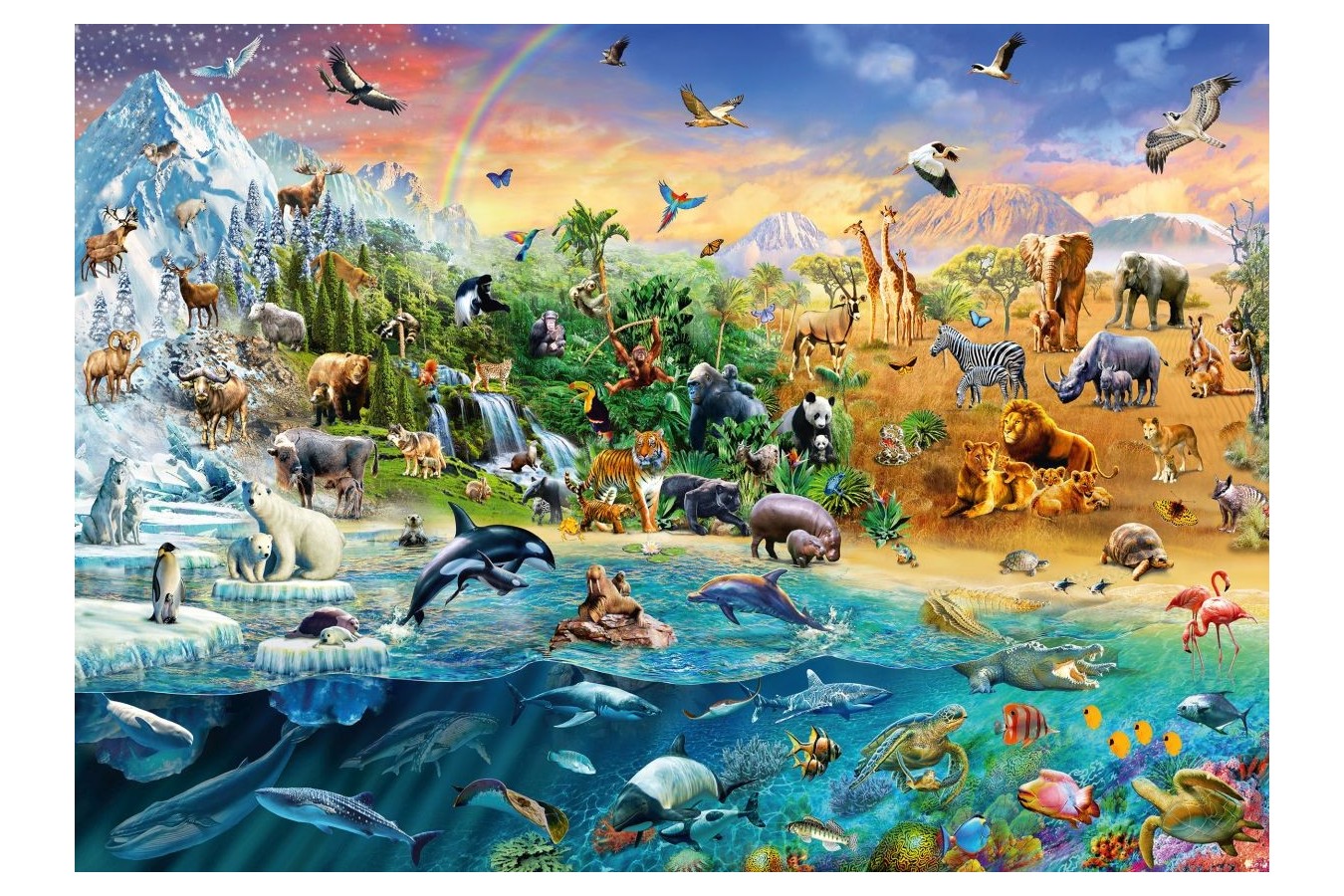 Puzzle Schmidt - Animal Kingdom, 1.000 piese (58324)