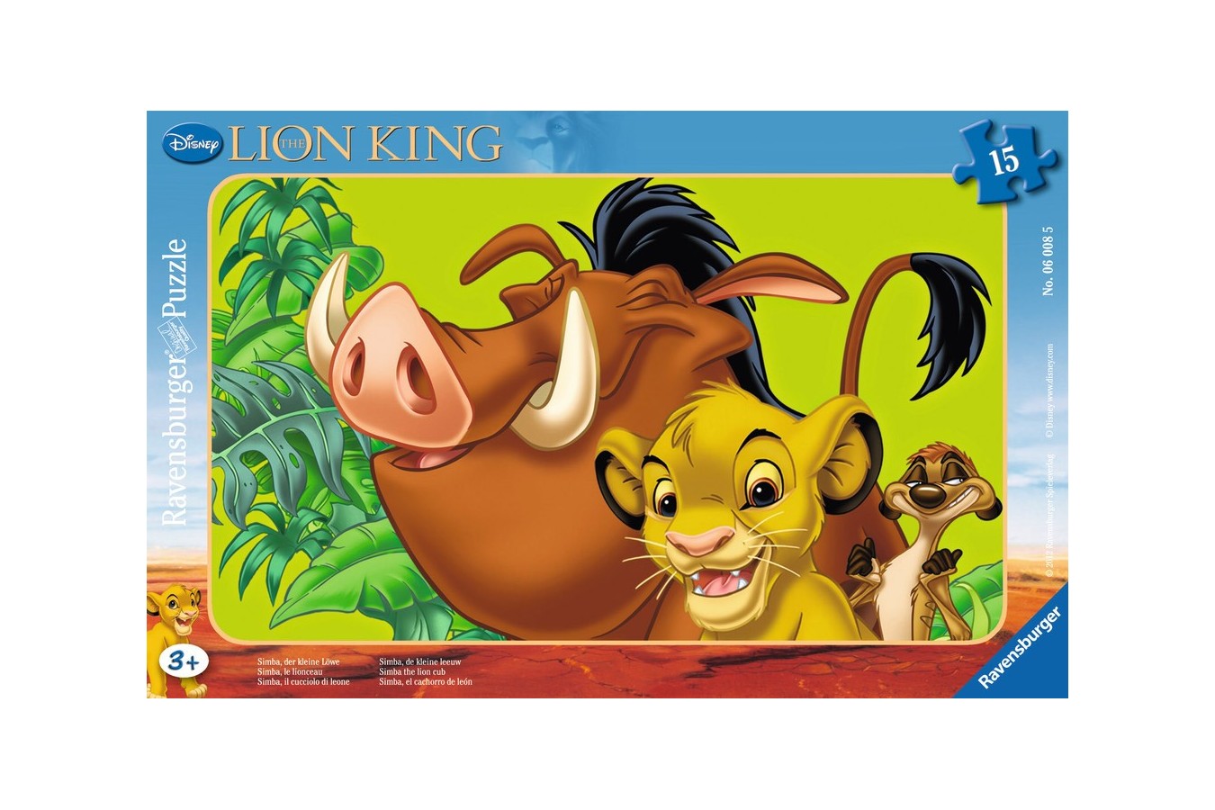 Puzzle Ravensburger - Simba, 15 piese (06008)