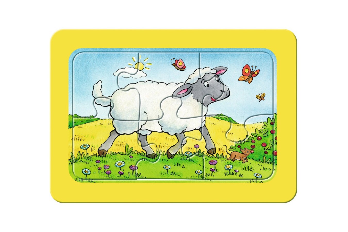 Puzzle Ravensburger - Animale, 3x6 piese (06134)