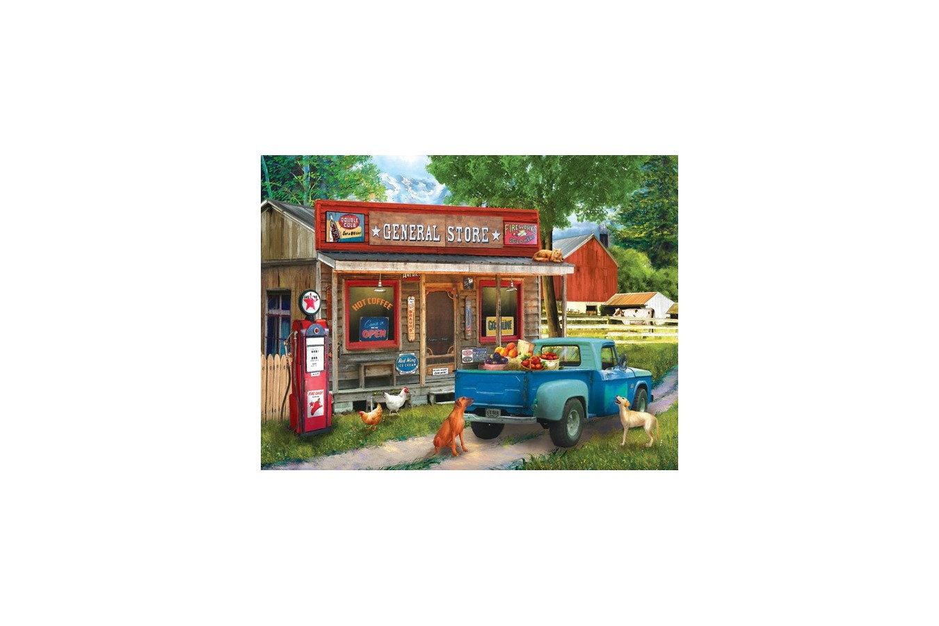 Puzzle Sunsout - Tom Wood: A Stop at the Store, 1.000 piese (28842)