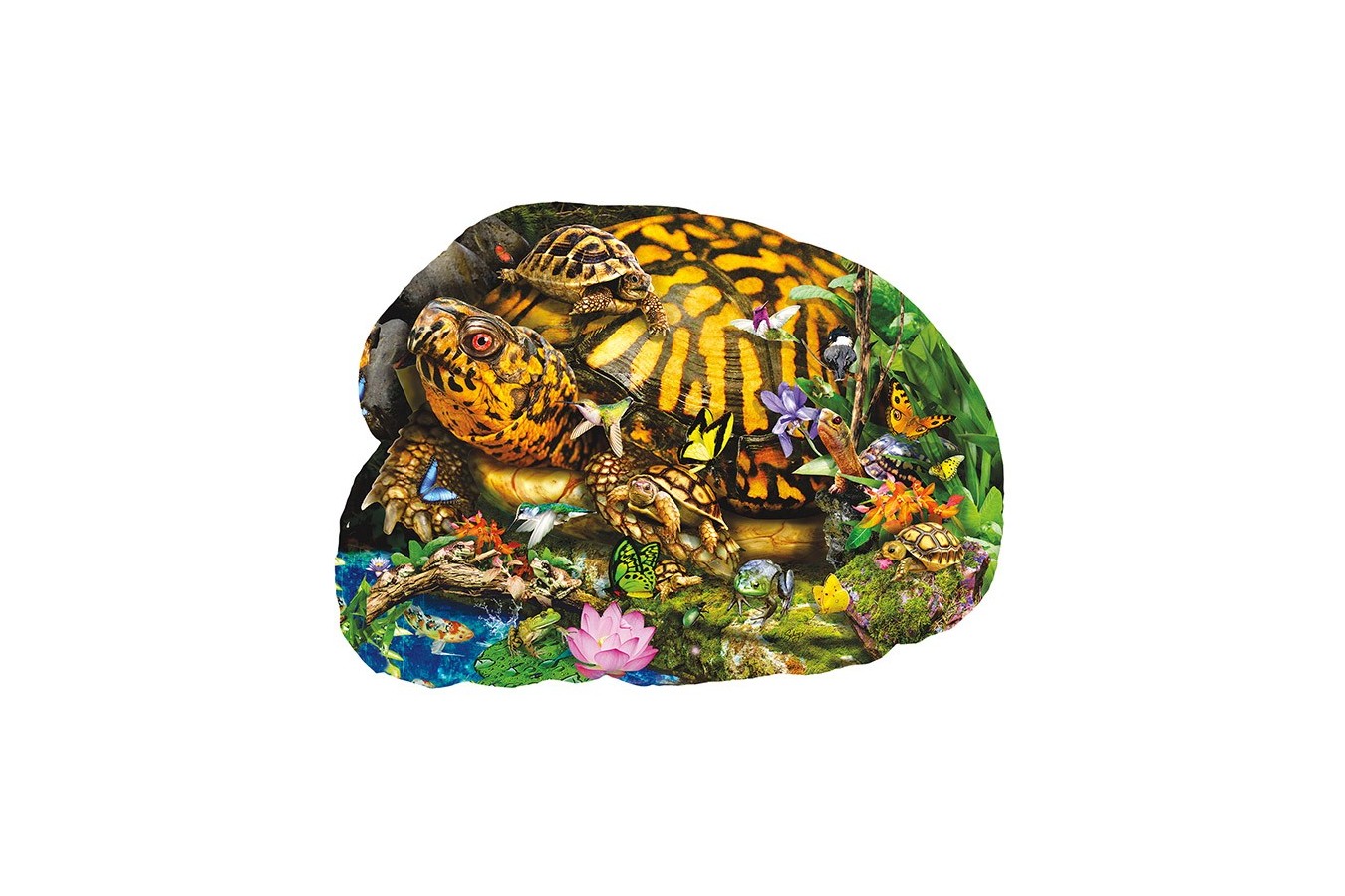 Puzzle contur Sunsout - Lori Schory: Tortoise Crossing, 1.000 piese XXL (97285)