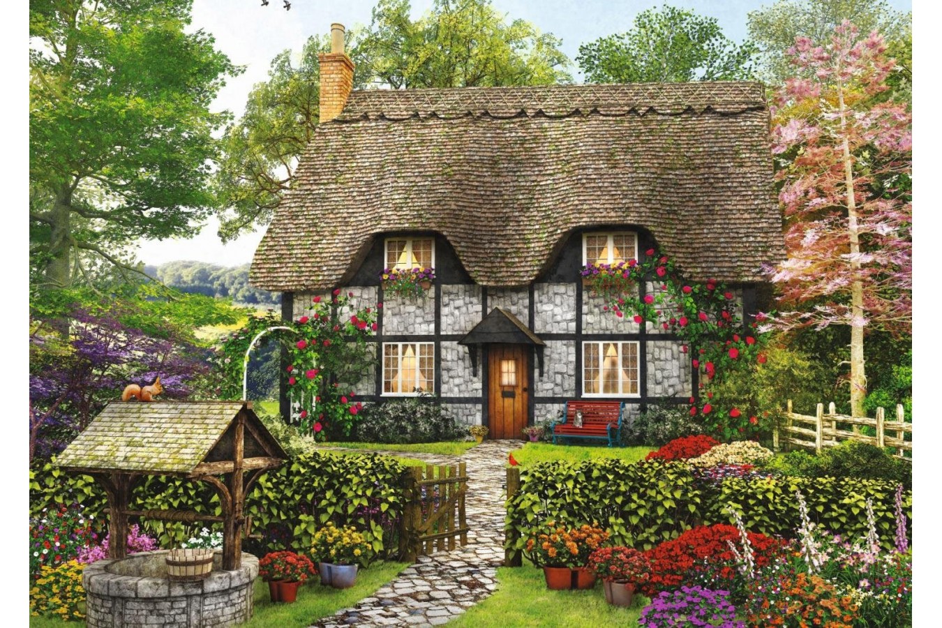 Puzzle Jumbo - The Florist\'s Cottage, 500 piese (11210)