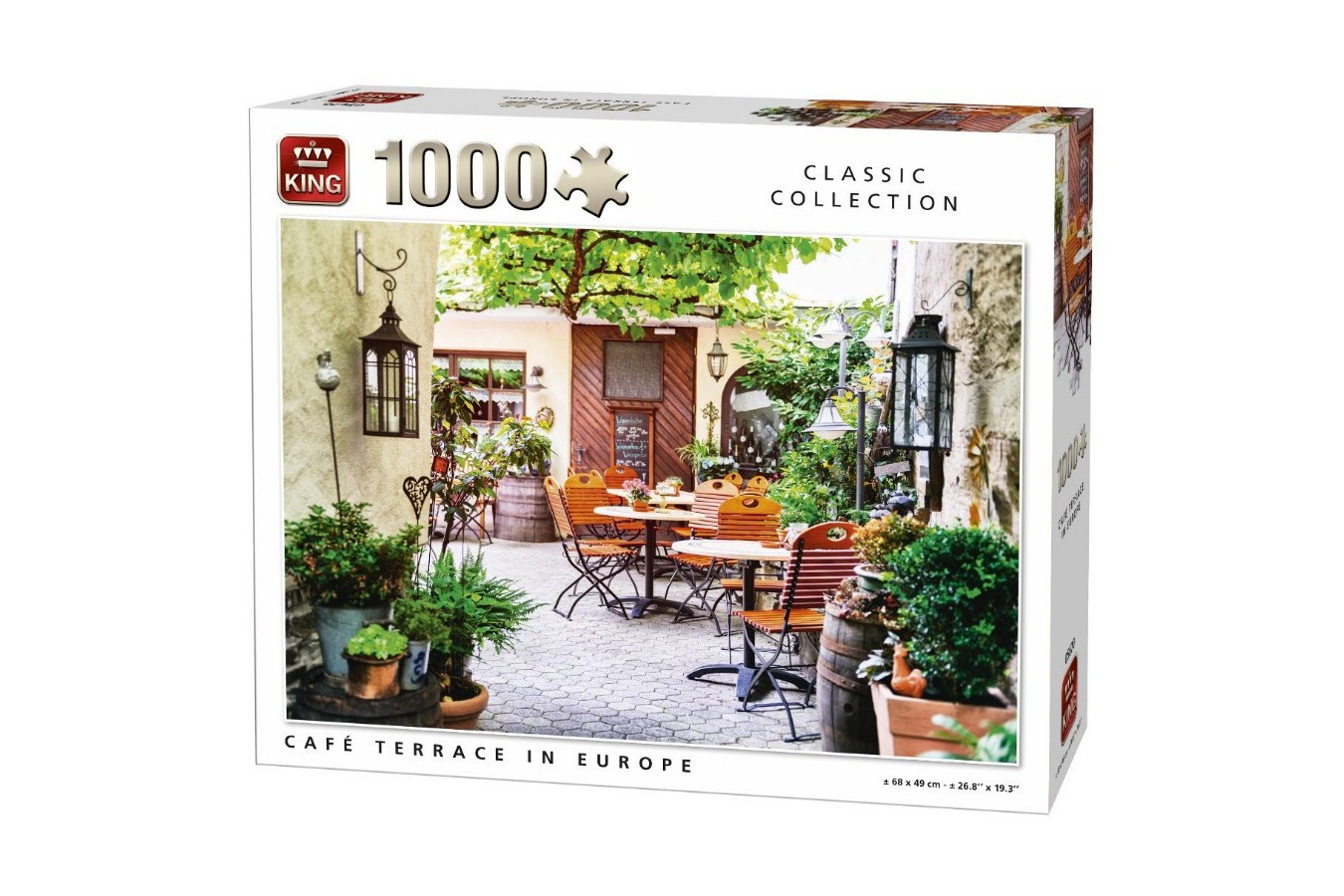Puzzle King - Cafe Terrace in Europe, 1.000 piese (05670)