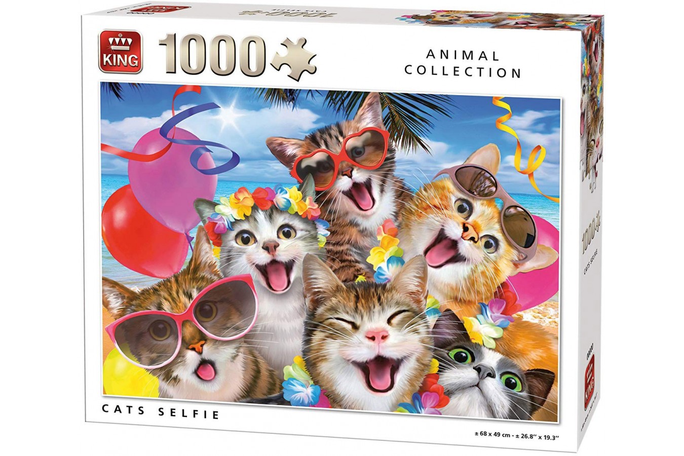 Puzzle King - Cats Selfie, 1.000 piese (05702)