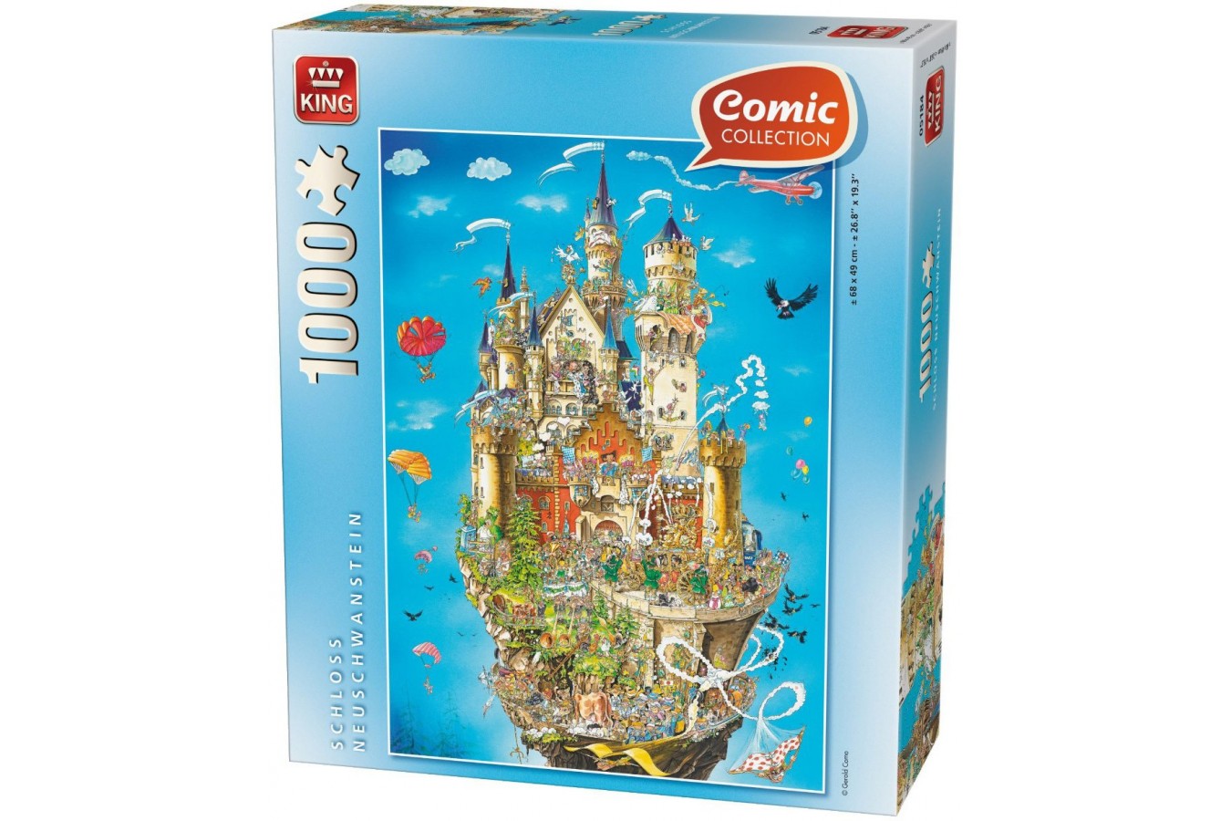 Puzzle King - Comic Collection - Neuschwanstein, 1.000 piese (05184)