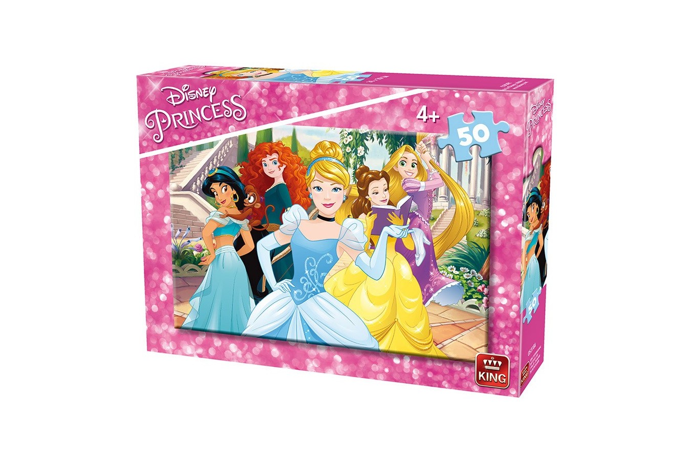 Puzzle King - Disney Princess, 50 piese (king-Puzzle-05318-A)