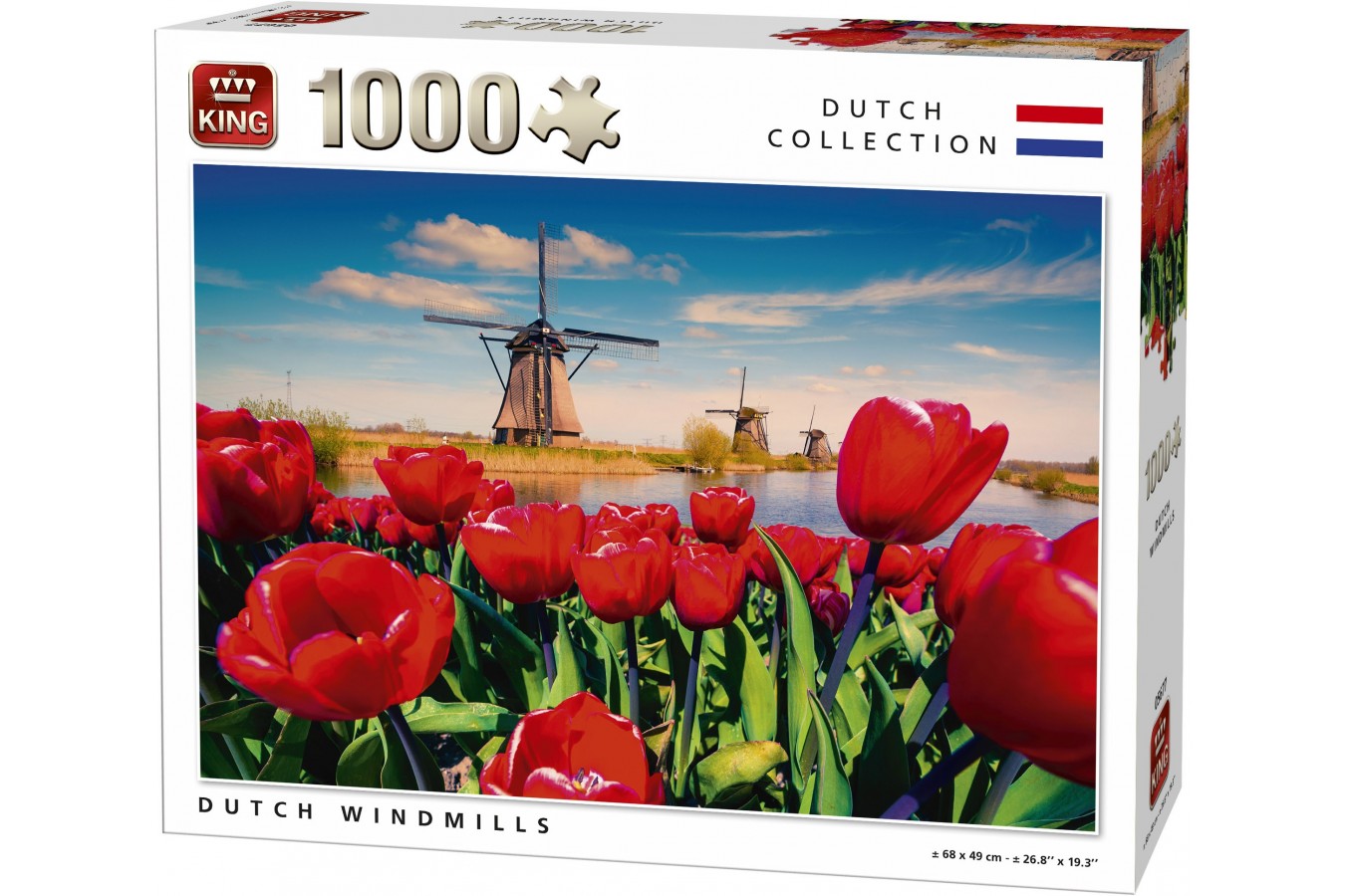 Puzzle King - Dutch Windmills, 1.000 piese (05677)