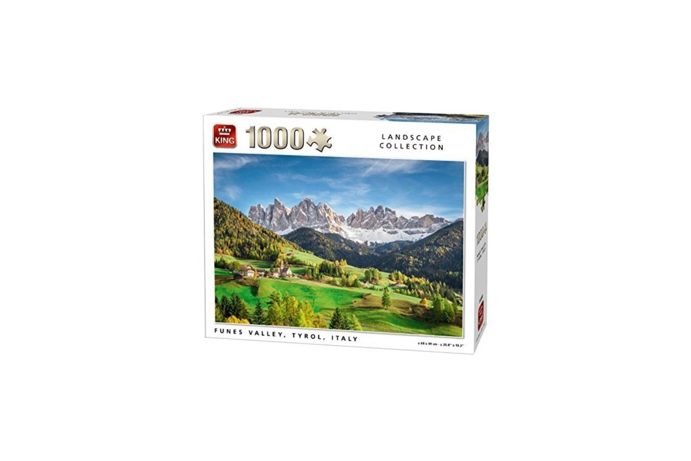 Puzzle King - Funes Valley, Tyrol, Italy, 1.000 piese (05708)