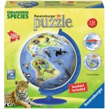 Puzzle glob Ravensburger -Specii De Animale, 180 Piese (12332)