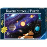 Puzzle fosforescent Ravensburger - Solar System, 500 Piese (14926)